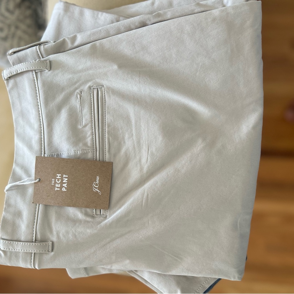 J.Crew Tech Pants in Stone.